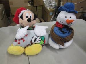 lot 244 image: 2 Holiday Plush with Throws...