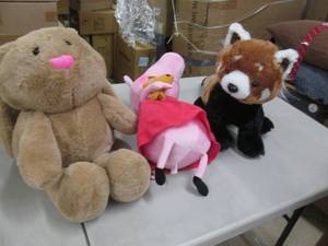 lot 250 image: 3 Larger Plush Animals...
