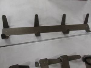 lot 259 image: 10 Metal 4 Place Wall Hooks...