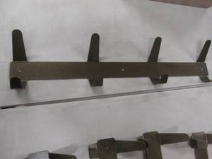 lot 260 image: 10 Metal 4 Place Wall Hooks...
