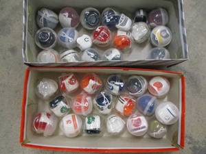 lot 7 image: Mini NFL Helmets...