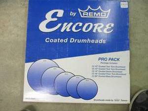 lot 20 image: Encore Coated Drumheads Pro Pack...