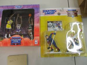 lot 63 image: 5 Collectible Sports Figures new i...