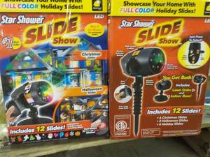 lot 76 image: 2 Star Shower LED Slide Show...
