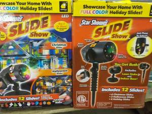 lot 77 image: 2 Star Shower LED Slide Show...
