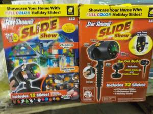 lot 79 image: 2 Star Shower LED Slide Show...