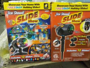 lot 82 image: 2 Star Shower LED Slide Show...