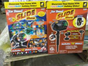 lot 84 image: 2 Star Shower LED Slide Show...