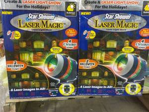 lot 87 image: 2 Star Shower Laser Magic Light Sho...