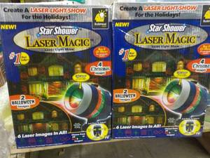 lot 88 image: 2 Star Shower Laser Magic Light Sho...