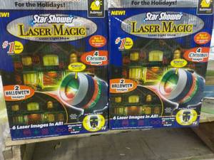 lot 89 image: 2 Star Shower Laser Magic Light Sho...