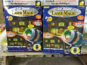 lot 93 image: 2 Star Shower Laser Magic Light Sho...