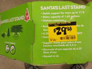 lot 105 image: Santas Xmas Tree Metal Stand...