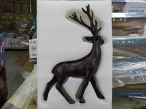 lot 106 image: 16 12 Tall Brown Standing Deer - ...