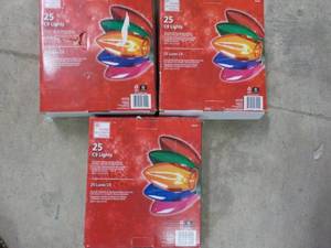 lot 110 image: 3 sets of Home Accents Holiday 25 C...