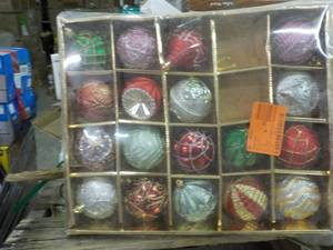 lot 124 image: Xmas Ornaments...