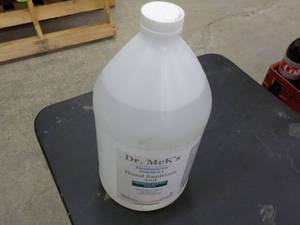 lot 157 image: 1 Gallon Dr McKs Hand Sanitizer Ge...