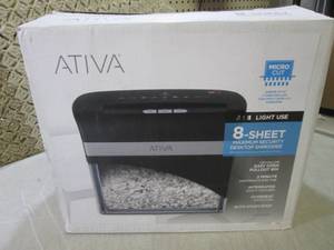 lot 15 image: (F-2) Ativa Micro Cut Desktop Paper...