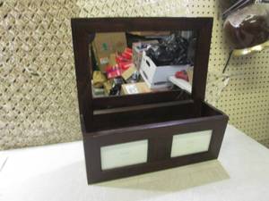 lot 138 image: (D-2) Wood Wall Decor with Mirror P...