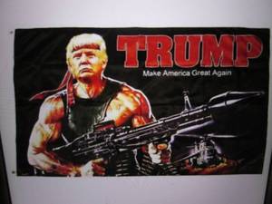 lot 161 image: (RMDR) 3 ft x 5 ft Trump Make Ameri...