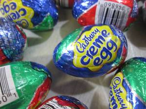 lot 233 image: (B-1) 24 Cadbury Creme Eggs ...