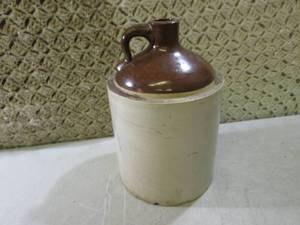 lot 262 image: (RMDR) Antique Two Tone Stoneware C...