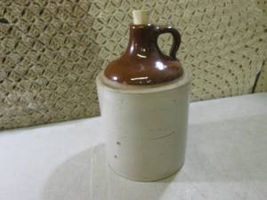 lot 263 image: (RMDR) Antique Two Tone Stoneware C...