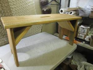 lot 272 image: (RMC) Wood Bench 36 x 14 x 17 H...