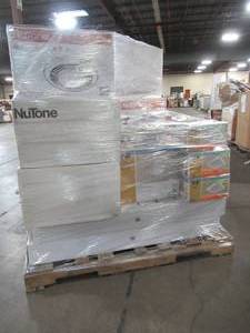 WHOLESALE MIXED PALLET OF TRACK LIGHTING, BATHROOM FANS AND MORE