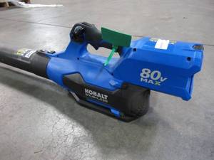 Kobalt 80-volt Max Lithium Ion 630-CFM Brushless Cordless Electric Leaf Blower KHB 2580-06