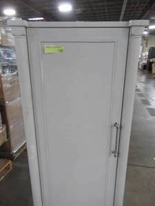 Home Decorators Collection Aberdeen 20-34 in. W x 14-12 in. D x 60 in. H Bathroom Linen Cabinet in Dove Grey 8104000270