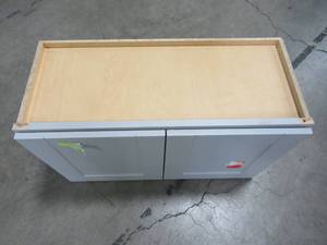 Hampton Bay Shaker Assembled 30x18x12 in. Wall Bridge Kitchen Cabinet in Dove Gray KW3018-SDV