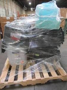 WHOLESALE MIXED PALLET OF MISCELLANEOUS STORAGE BINS AND TOTES