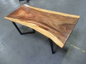 Solid Wood Live Edge Walnut Dining Table (78362362) With Metal V3 Bases (MV3BD). Approximate Dimensions 78 x 36 x 2 14 LOW 400.00 RESERVE