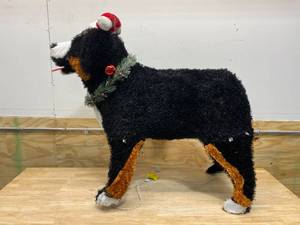 lot 7 image: HOME ACCENTS HOLIDAY 37 in. Christmas Warm White LED Bernese Mountain Dog