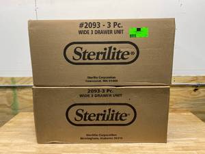 lot 11 image: STERLITE Lot of 6-  Clearview 14.625 in. x 10.625 in. 3-Drawer Organizer Units