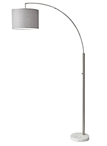 lot 17 image: ADESSO Bowery Arc Lamp, Steel, Smart Outlet Compatible, 77