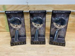 lot 18 image: JACUZZI Lot of 3-  Theraspin Chrome 6-Spray Handheld Shower 2.5-GPM (9.5-LPM)