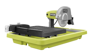 lot 19 image: RYOBI 9 Amp Corded 7 in. Overhead Wet Tile Saw