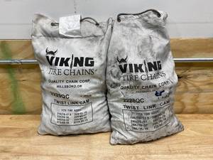 lot 46 image: VIKING Lot of 2-  Tire Chain Sets (2229QC and 2228QC