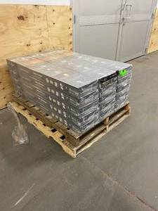 lot 58 image: HOME LEGEND Lot of 15 Cases of-  Hand Scraped Oak Gunstock 38 in. T x 4-34 in. W x Varying Length Click Lock Hardwood Flooring (24.94 sq. ft.  case).  Retail price is $87.04 per case.