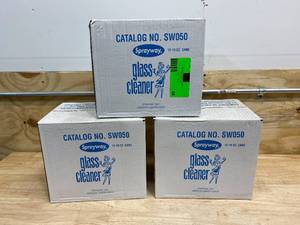 lot 68 image: SPRAY Lot of 3 Cases of-  Glass Cleaner, 19 oz Cleaner Container Size (12 cans per case)