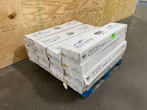 lot 97 image: BLUE RIDGE HARDWOOD FLOORING Lot of 13 Cases of-  Red Oak Natural 34 in. Thick x 5 in. Wide x Random Length Solid Hardwood Flooring (21 sq. ft.  case).  Retail price is $94.29 per case.