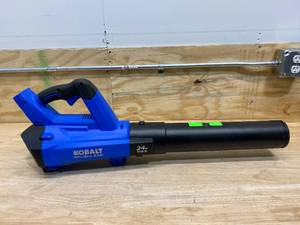 lot 118 image: KOBALT 100-MPH 24-Volt Max Lithium Ion Brushless Handheld Cordless Electric Leaf Blower (Tool Only)