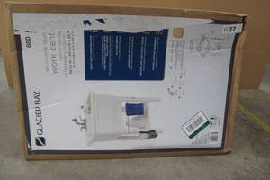 lot 27 image: All-in-One 24 in. x 24 in. 20 Gal. Freestanding Laundry Tub in White