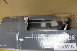 lot 45 image: 30 in. W Convertible Wall Mount Range Hood with 2 Charcoal Filters in Stainless Steel