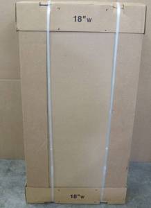 lot 67 image: Hampton Assembled 18 in. x 36 in. x 12 in. Wall Kitchen Cabinet in Satin White