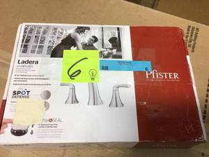 Ladera 8 in. Widespread 2-Handle Bathroom Faucet in Spot Defense Brushed Nickel by Pfister in good condition&nbsp