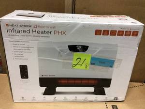 Phoenix Floor to Wall Unit 1,500-Watt Infrared Quartz Portable Heater with Built-In Thermostat and Over Heat Sensor by Heat Storm in good condition&nbsp