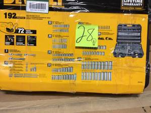 Chrome Vanadium Mechanics Tool Set (192-Piece) by DEWALT in good condition&nbsp